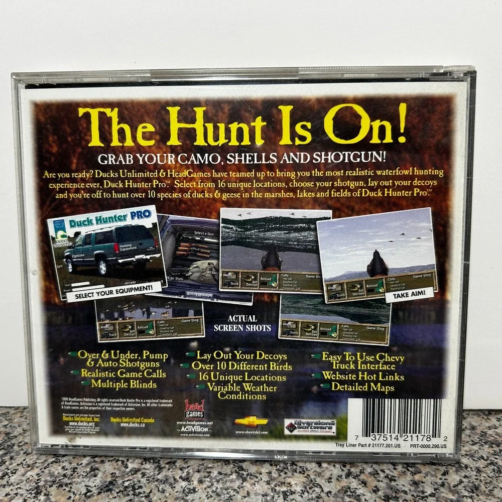 PC Games (3) Y2K -Bird‎ Hunter:Wild Wings, Duck Hunter, Roller Coaster Tycoon
